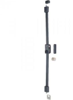 Serrure multipoint en applique grise gauche à fouillot Serrure multipoint en applique
