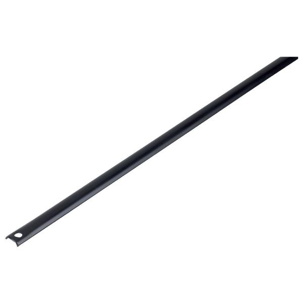 Tringle noir demi-ronde - 2,50 m - Série légère RY