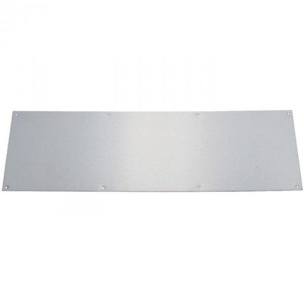 Plaque de propreté inox brillant - Rectangulaire -