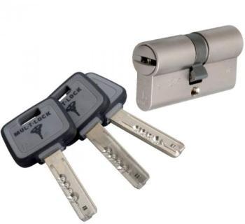 Cylindre 2 entrées varié nickelé - 55 x 31 mm - MT