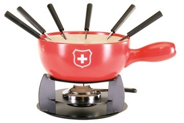 NOUVEL - service à fondue 6 fourchettes rouge - sc