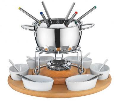 Service à fondue Caroussel Spring 22 pièces avec p