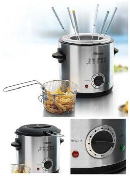 Appareil à fondue 6 personnes + mini friteuse FO 1