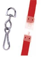 Lot de 100 cordons sécuritaires unis mousqueton