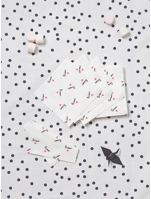 SERVIETTE PAPIER BISOU PAR LOT DE 20 - MY LITTLE D