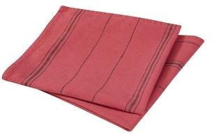 Les 2 serviettes de table Métis (lin et coton) Rouge Les 2 serviettes de table
