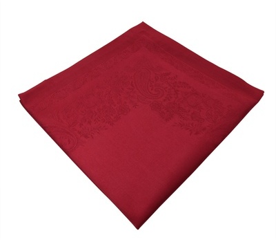 Lot de 6 serviettes de table Jacquard Sensa Rouge