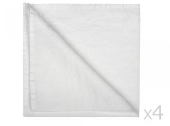 Serviette de table unie 100 lin lavé 185gr m2 46x46cm Serviette de table unie 100