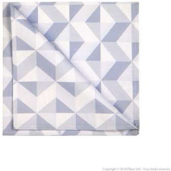 Serviette de table polycoton Teflon antitache chevron Serviette de table polycoton