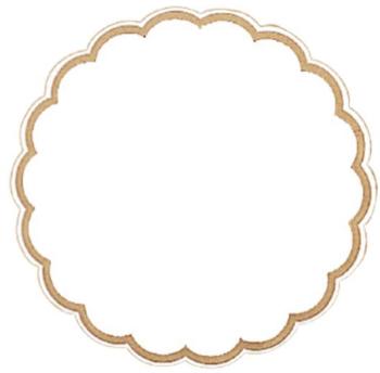 Dessous de verre neutre en papier tissu 9 plis 9cm Dessous de verre neutre en