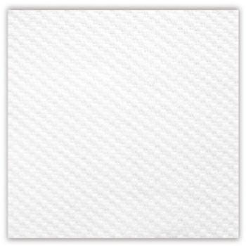 Serviette blanche en papier tissu 1 pli 30 x 30cm - Serviette blanche en papier