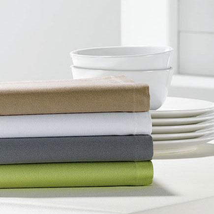 Lot de 6 serviettes 50 x 50 cm Soft Kiwi Lot de 6 serviettes 50 x 50