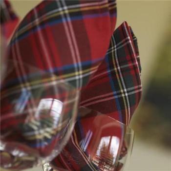 Serviettes Coton Ecossais en tartan (Lot de 4) Serviettes Coton Ecossais