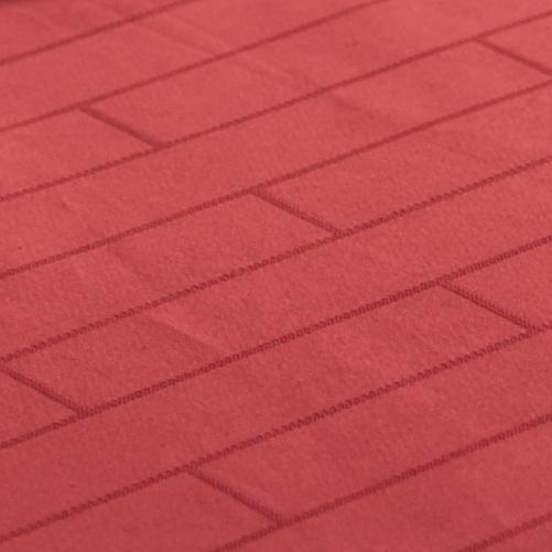 Lot de 12 serviettes 55 x 55 cm Bricks Rouge Lot de 12 serviettes 55 x