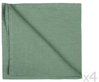 Serviette de table unie 100 lin lavé 185gr m2 46x46cm Serviette de table unie 100