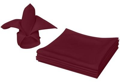 VidaXL Serviettes de table 100 pcs Bordeaux 50 x cm VidaXL Serviettes de table