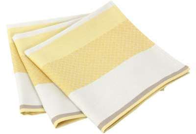 Lot de 3 serviettes de table 45x45 cm Jacquard 100