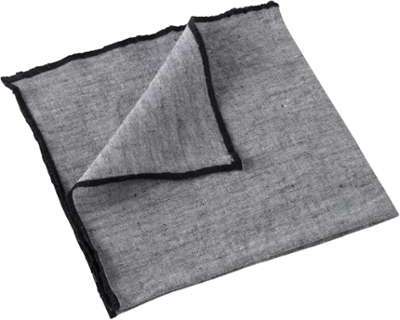 Lot de 4 Serviette en lin lavé ébène 41x41cm Lot de 4 Serviette en lin