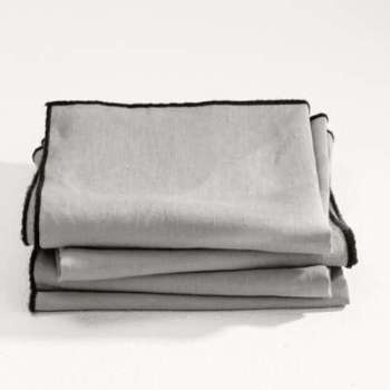Serviette de table Suzy lin lavé (lot de 4) - AM.P