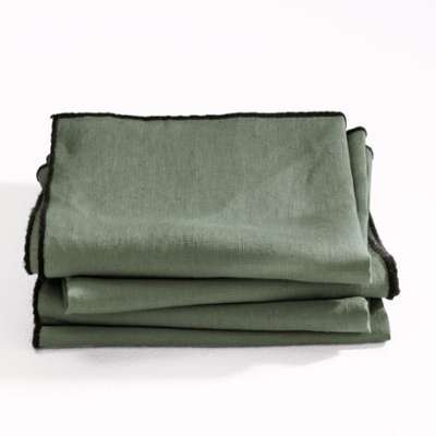 Serviette de table Suzy lin lavé (lot de 4) - AM.P