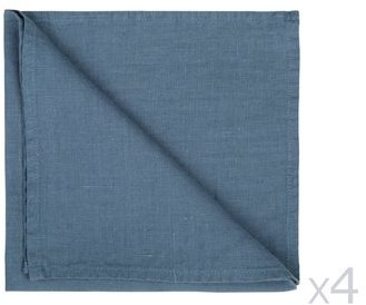 Serviette de table unie 100 lin lavé 185gr m2 46x46cm Serviette de table unie 100