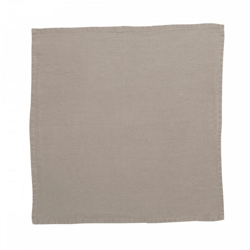 Serviette de table 100% lin lavé ficelle