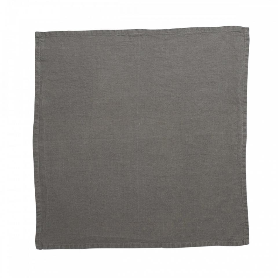 Serviette de table 100% lin lavé stone