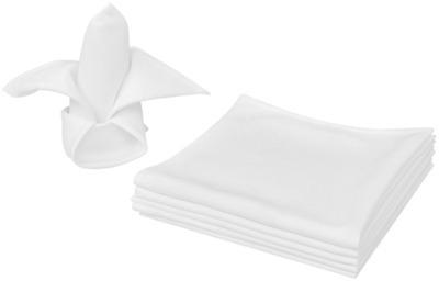 VidaXL 100 Serviettes de table Blanc 50 x cm