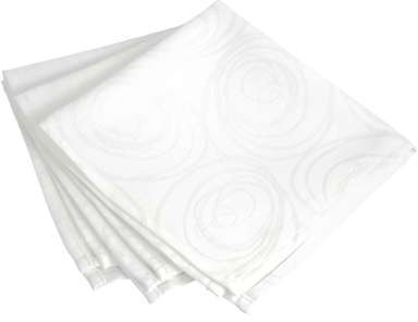 Lot de 3 serviettes de table 43x43 cm Jacquard 100 Lot de 3 serviettes de table
