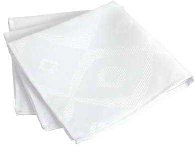 Lot de 3 serviettes de table 45x45 cm Jacquard 100 Lot de 3 serviettes de table
