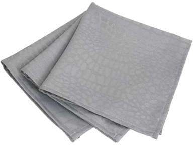 Lot de 3 serviettes de table 45x45 cm Jacquard 100