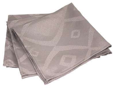 Lot de 3 serviettes de table 45x45 cm Jacquard 100 Lot de 3 serviettes de table