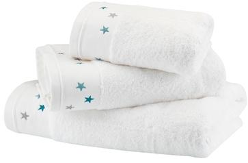 Serviette de bain Coton peigné 600 gr/m2 Blanc et