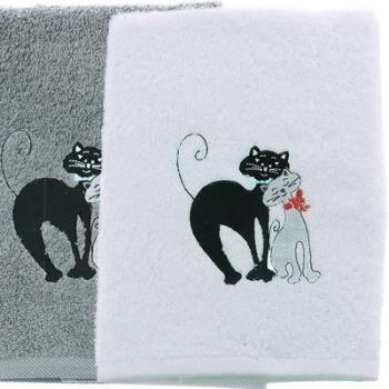 Serviette de toilette enfant 50x100cm Brodée MINOU