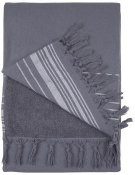 Fouta - Serviette hammam 100x180 cm anthracite