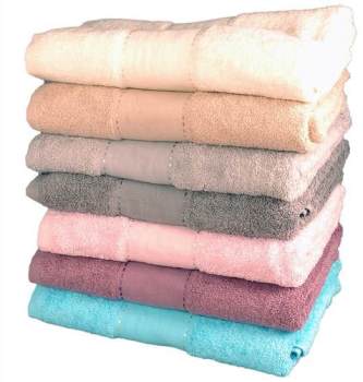 Serviette de toilette 50x100cm 600 gr m Coton Peigné Serviette de toilette 50x100cm