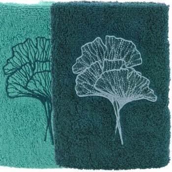 Serviette Invitée 30x50 Brodée GINKGO