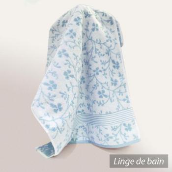 Serviette invité 33x33 cm VINTAGE FLORAL Bleu 550