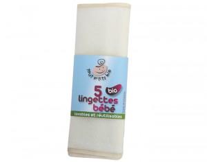 ZEBIO Lingettes Lavables Bébé en Coton Bio - 22 x 22 ZEBIO Lingettes Lavables Bébé
