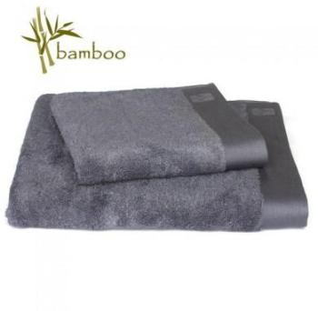 Serviette de bain coton Bambou 68x140 - Gris Serviette de bain coton Bambou
