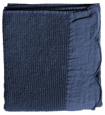 Serviette de douche bleu FRISE 90x140 cm (Lot de 2) Serviette de douche bleu FRISE