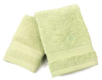 Lot ROYAL CRESENT Serviette 33x33cm et 40x60cm brodée Lot ROYAL CRESENT Serviette
