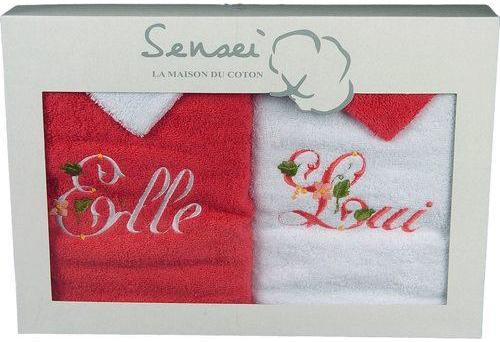 Coffret cadeau 4 pièces 2 serviettes 50x100 cm bro