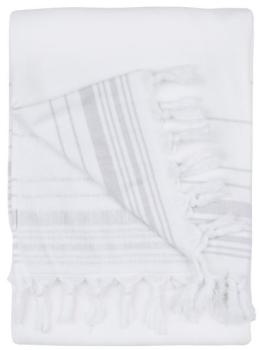 Fouta - Serviette hammam 100x180 cm blanc