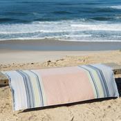 Foutah drap de plage 100% coton rayures multico fr