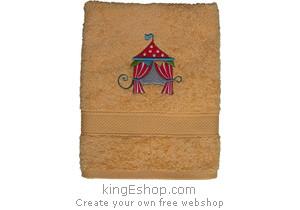 Serviette de toilette bébé brodée Circus
