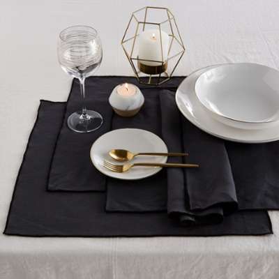 Set de table lin lavé, Taraka (lot de 4) - AM.PM