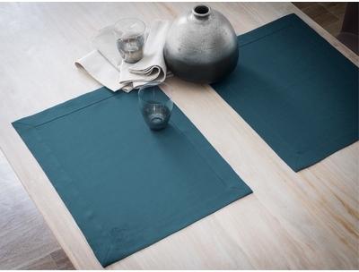 Les 2 sets de table Lin déperlant Canard Delices D