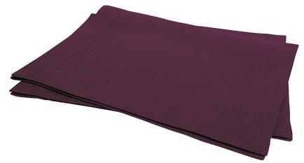 Les 2 sets de table Lin déperlant Prune Delices De