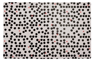 Set de Table Pois Black Red Set de Table Pois Black Red